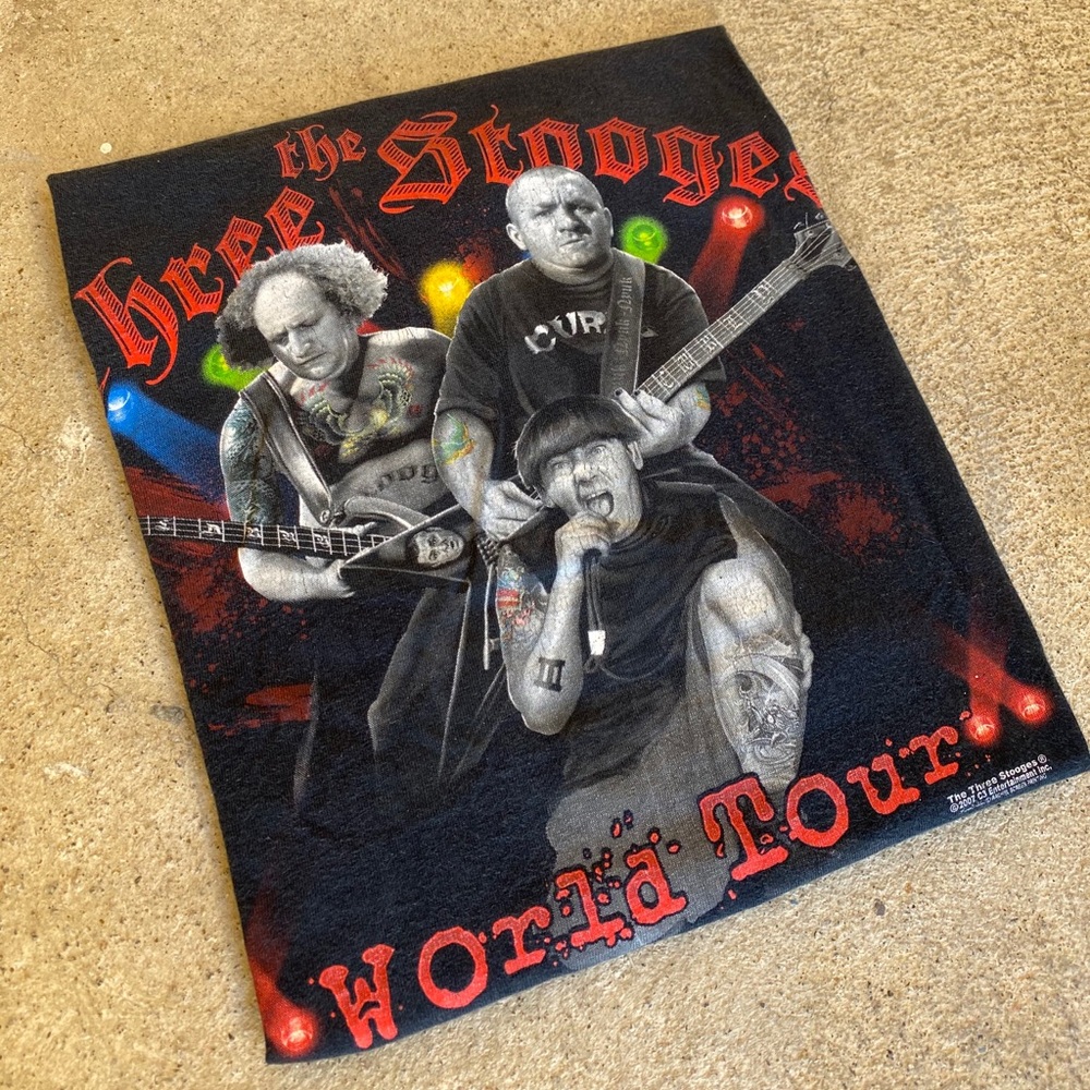 The Three Stooges 2007 tee 🎸